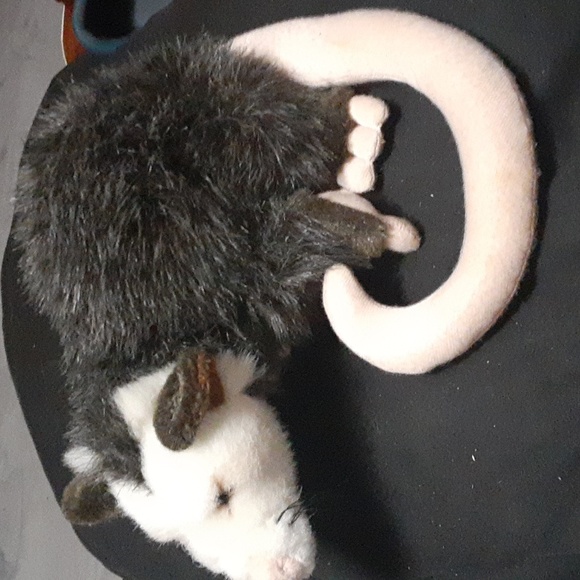 Fiesta Brand Oppossum Stuffed Animal Realistic with Long Tail - Picture 2 of 3